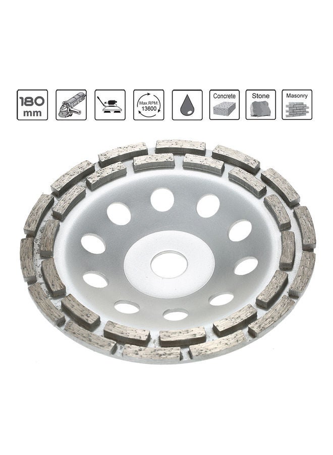 NIBEMINENT Grinding Wheel Disc Silver 18x2.4x18cm - Image 4