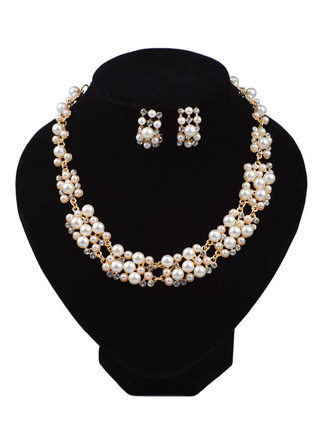 NIBEMINENT Pearl Embellished Jewelery Set  - Image 1