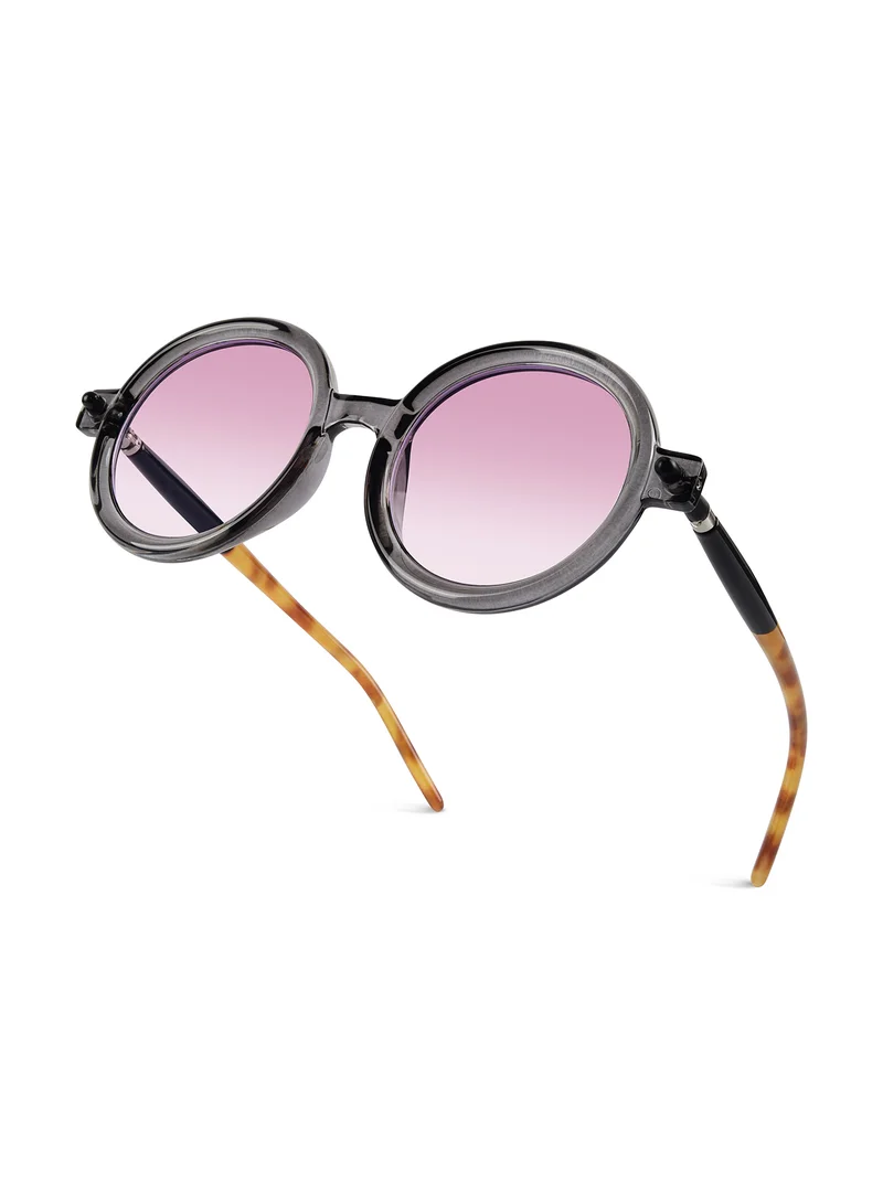 Woggles  Swirl Pink Round Sunglasses| 100% UV Protected| Men & Women  | Best Price UAE