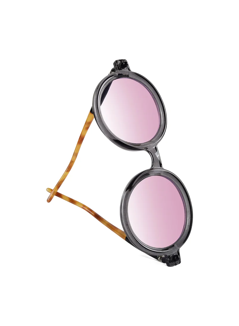Woggles  Swirl Pink Round Sunglasses| 100% UV Protected| Men & Women  | Best Price UAE