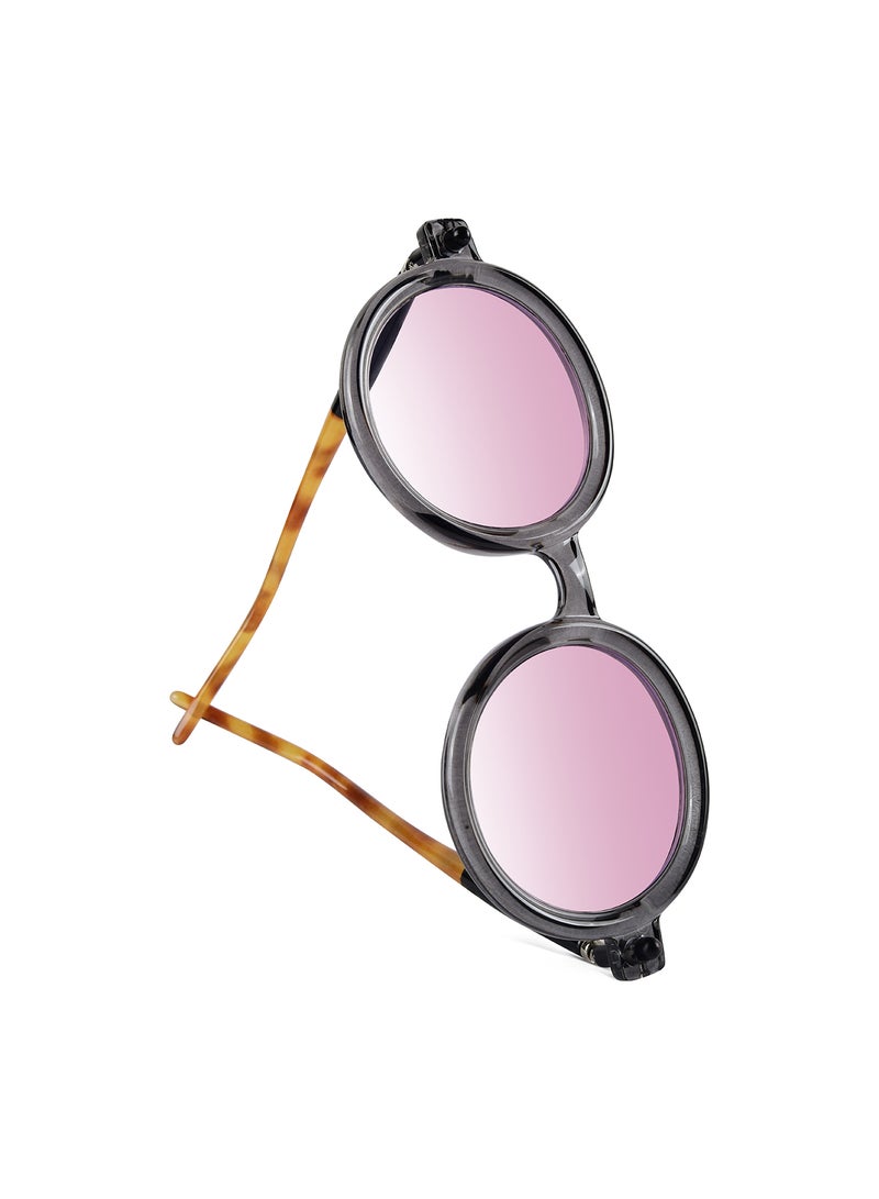 Woggles Swirl Pink Round Sunglasses| 100% UV Protected| Men & Women - Image 4