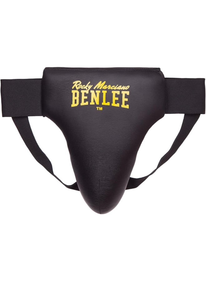 Benlee Leather Groin Guard Men Adam Black Medium 199051/1000 @Fs - Image 1