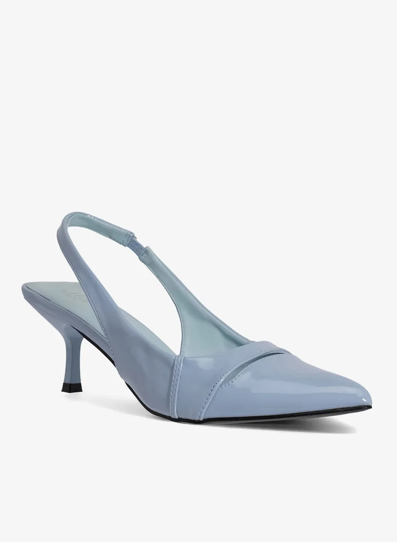 ايلا حذاء بكعب مدبب بحزام خلفي