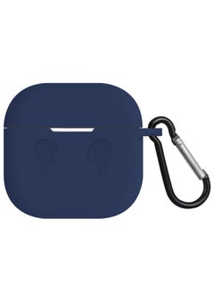 AirPods 4 Case Silicone Compatible with AirPods 4th Generation Case (2024)  D rop Protection Cover with Keychain  Dark Blue