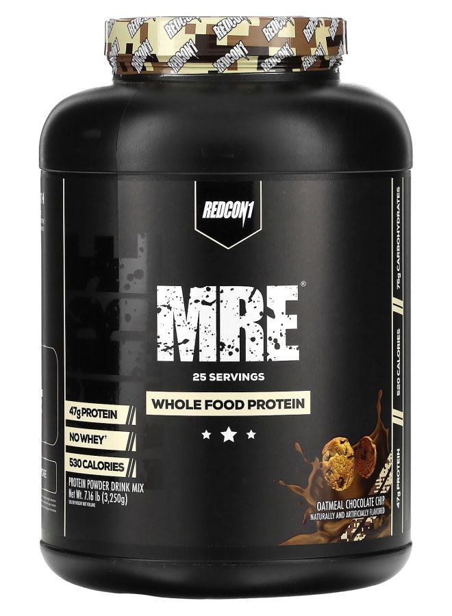 REDCON1 MRE Whole Food Protein Oatmeal Chocolate Chip 7.16 lb (3250 g)