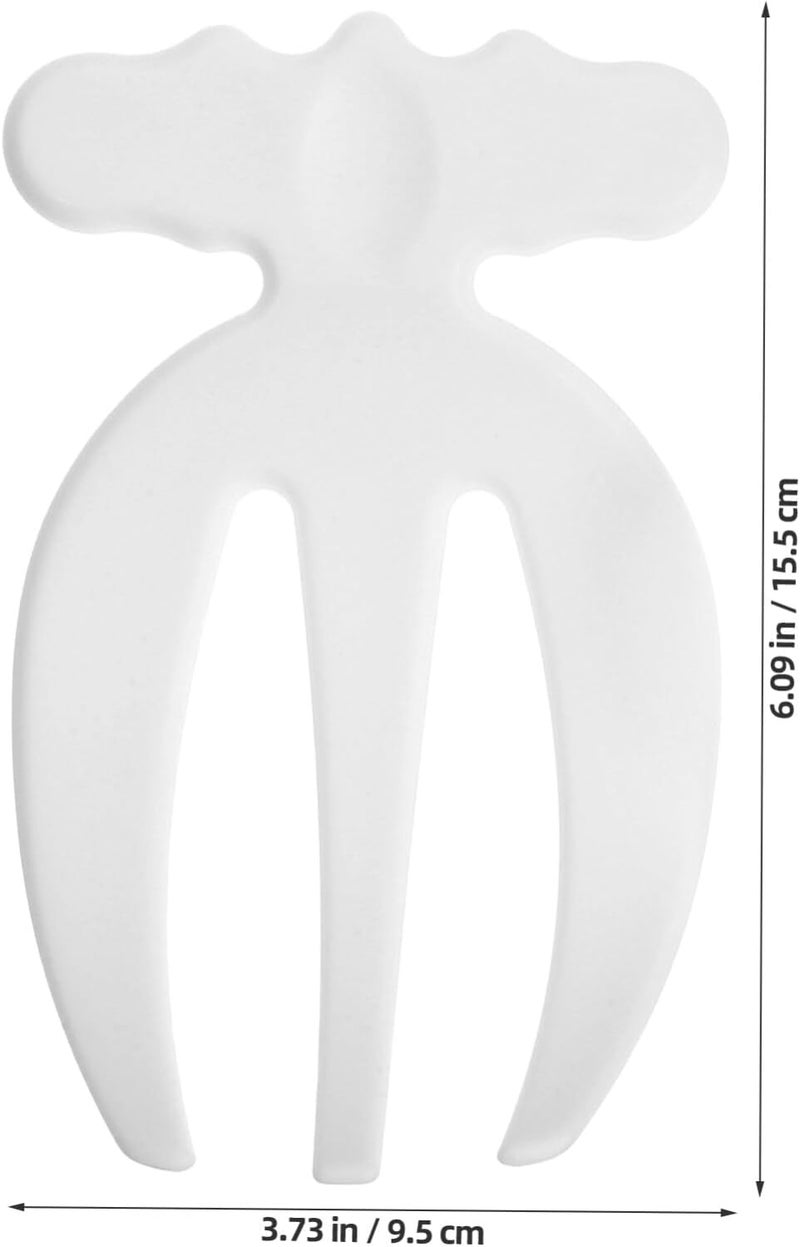 Vosarea Salad Tongs 2pcs Salad Hands Plastic Salad Serving Hands Salad Tongs for Serving Salad Serving Utensils Salad Salad Servers Salad Claws Salad Picker Salad Spoons White - Image 2