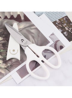 KASTWAVE Premium 6-Inch White Scissors for Office and Home - Durable Straight-Edged Tool for Sewing, Crafting, and More - Includes Protective Cover - Perfect for School, Office, and Home Use  - Image 5