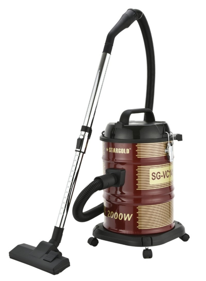 Stargold Dry Vacuum Cleaner 22L 2000W With Telescopic Tube 1.5M Cable - Image 1