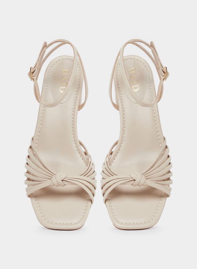 RAID Aanvi Strappy Knotted Block Heel Sandals - Image 5