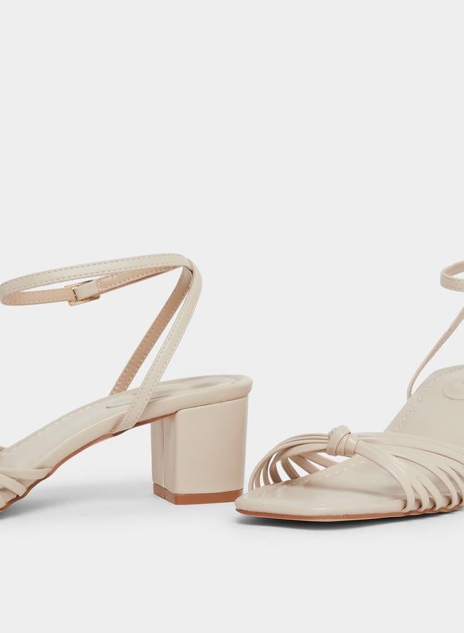 RAID Aanvi Strappy Knotted Block Heel Sandals - Image 3