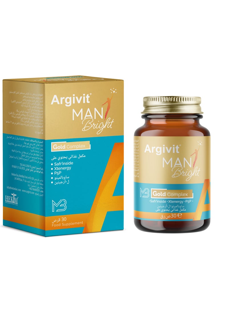 Argivit Argivit Man Bright Tablets – Multivitamin – 30 Tablets 