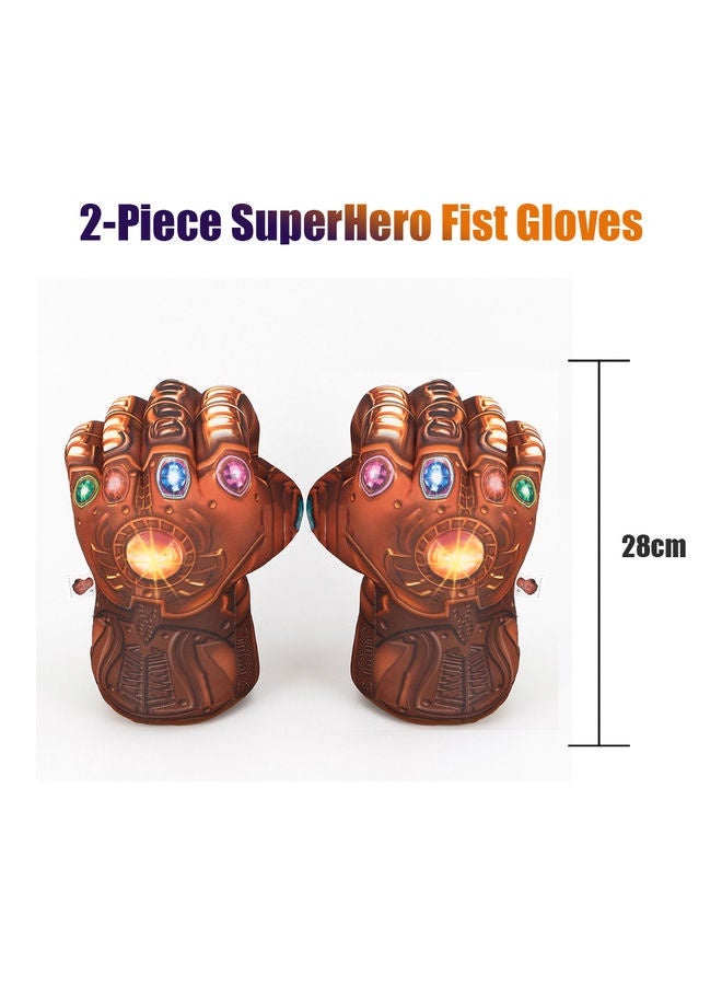 2-Piece SurperHero Fist Gloves 28cm  - Image 3