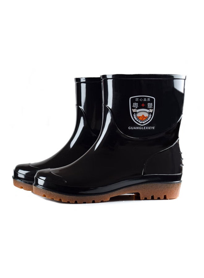 Renben Yuyexie Men's Classic Waterproof Shoes, Outdoor Wear-resistant Rubber Shoes, Non-slip Rain Boots, Overshoes, 899 Low-top, Size 43 - Image 4