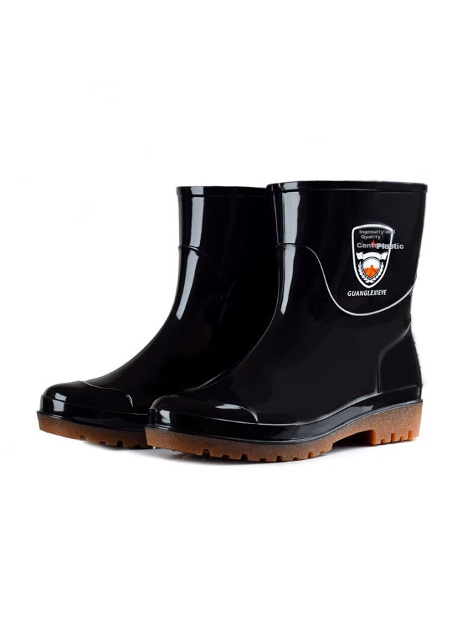 Renben Yuyexie Men's Classic Waterproof Shoes, Outdoor Wear-resistant Rubber Shoes, Non-slip Rain Boots, Overshoes, 899 Low-top, Size 43 - Image 5