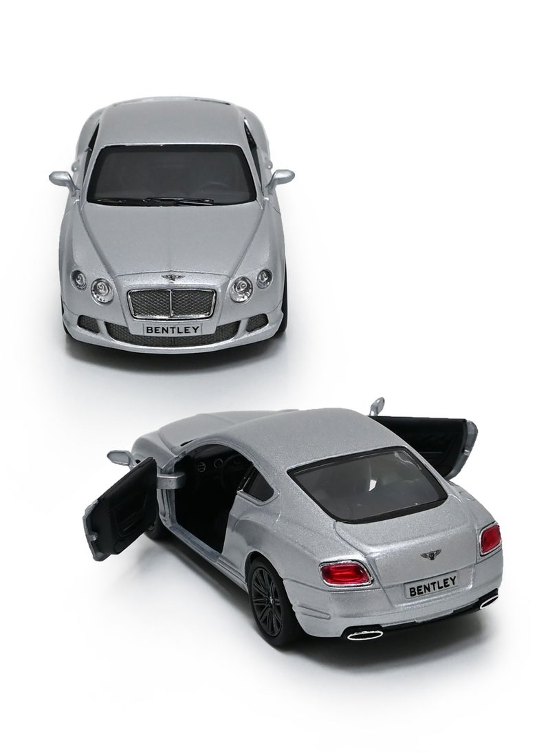 Kinsmart 2012 Bentley Continental GT Speed Car Die Cast Metal Doors Openable Pull Back Action Toy  - Image 2