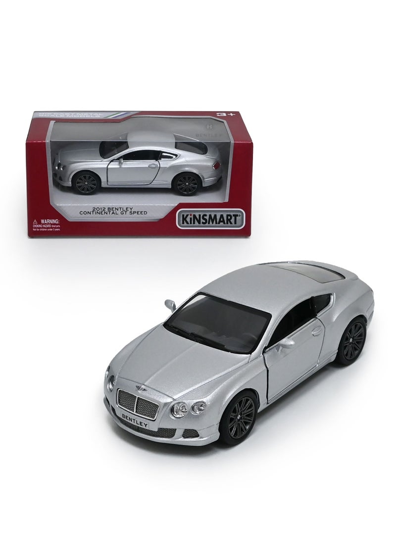 Kinsmart 2012 Bentley Continental GT Speed Car Die Cast Metal Doors Openable Pull Back Action Toy  - Image 1
