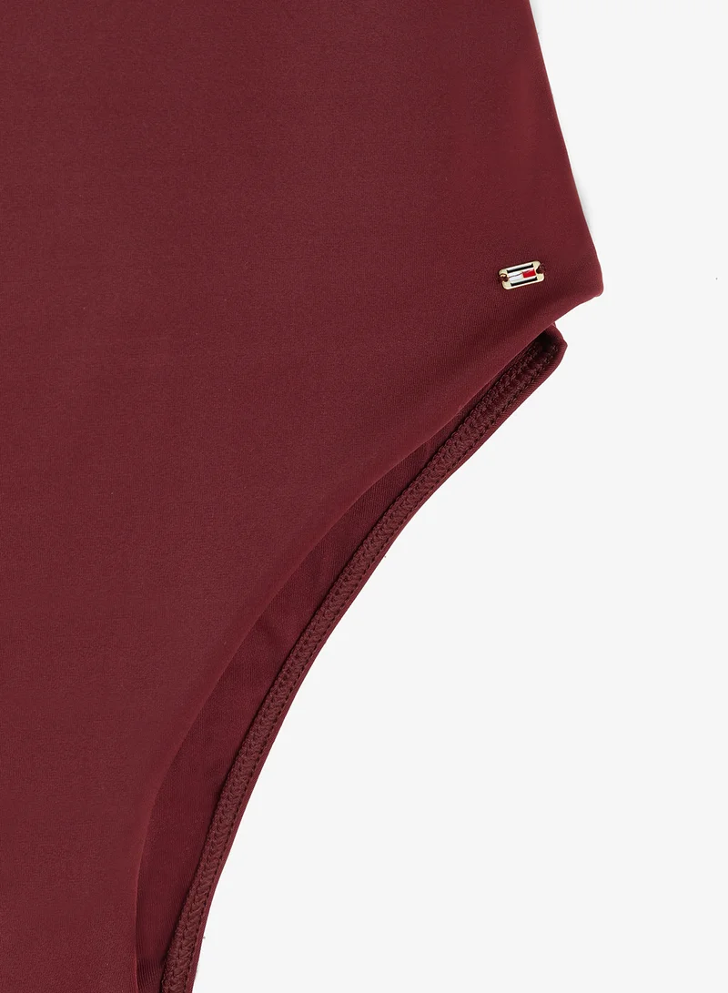 Tommy Hilfiger Liberty Red Tortoiseshell Ring Scoop Back Swimsuit for Women | Best Price UAE