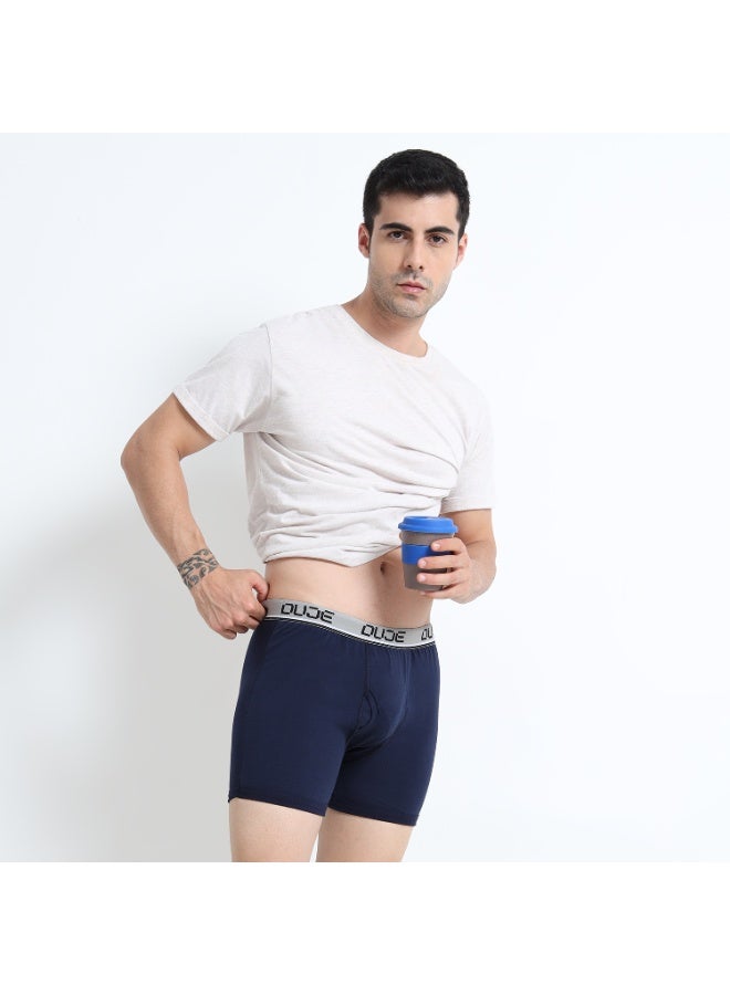 DUJE Men’s Regular Trunks with Outer Elastic (3-Pack Combo 1 – Pink, Maroon & Blue) | 100% Combed Cotton | Breathable, Sweat-Absorbing, Anti-Bacterial & Odour-Free Premium Innerwear - Image 5