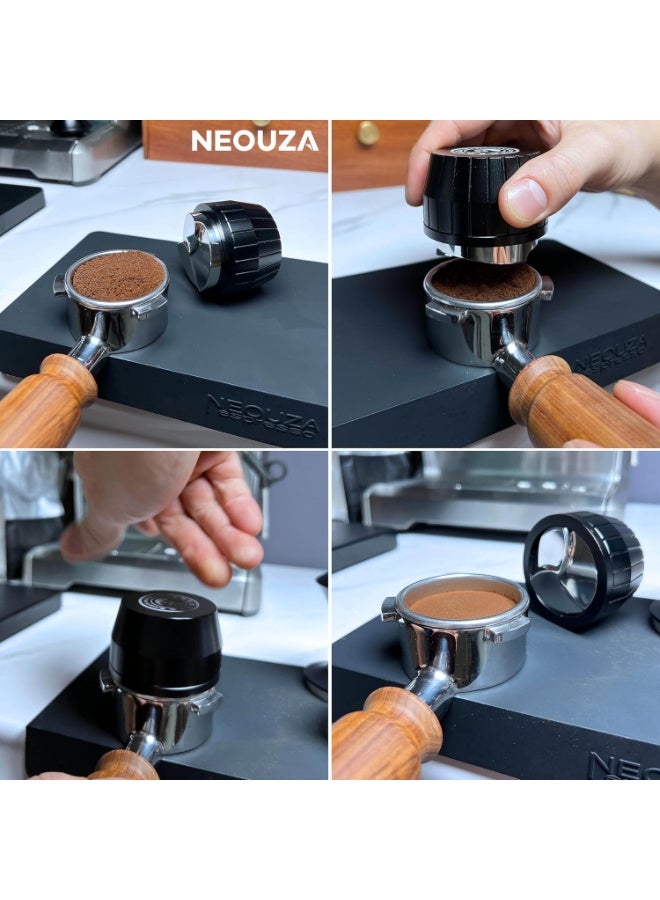 NEOUZA Coffee Distributor - Gravity Self Adaptive for Espresso Portafilter, Leveler with 3 Leaf Clover Base (51mm) - Image 3