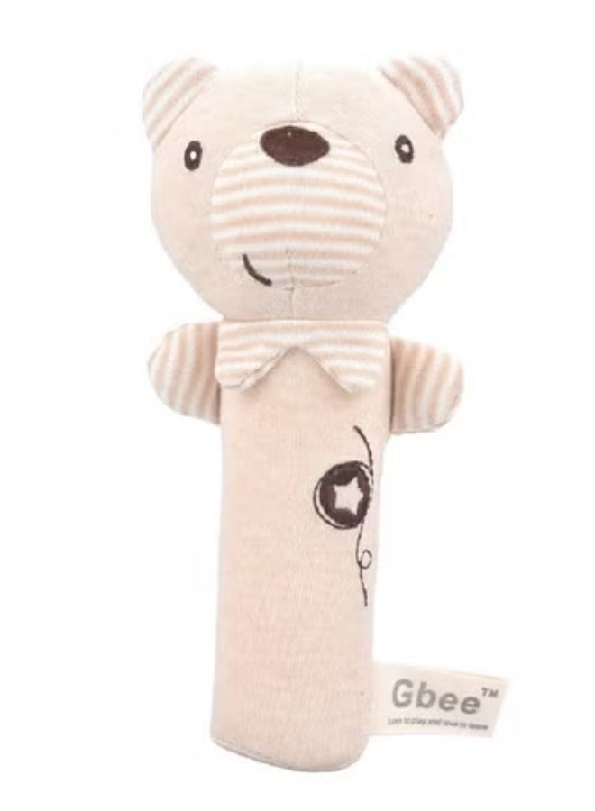 جبيه طقم ألعاب خشخيشات من القطن العضوي مصنوع من مواد عالية الجودة للأطفال، ألعاب تعليمية للأطفال الرضع - Image 1