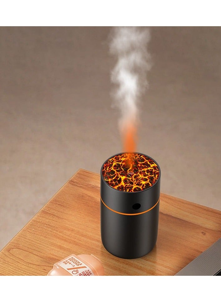 Humidifier Lamp, Aroma Diffuser, Small, 7 Colors, Silent Humidifier, Aroma Humidifier, Long Time Humidifier, Ambient Lighting, Moisture and Moisturizing, Home Use, LED Light Black color - Image 3