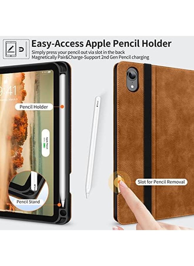 erorex - Case For 2024 iPad Mini 7 2021 iPad Mini 6 With Pencil Holder Pocket With Soft Tpu Back Cover (Fits Model 'S A2567 A2568 A2569 A2993 A2995 A2996) Sleep Wake Vegan Leather - Image 1
