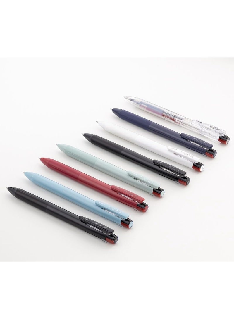 زيبرا قلم حبر جاف زيبرا ساراسا كليب، 3 ألوان، شفاف، 0.5 مم، حبر أسود، أحمر، أزرق، J3J5-C، مع قلم لمس أصلي. علبة تحتوي على 10 أقلام. - Image 5