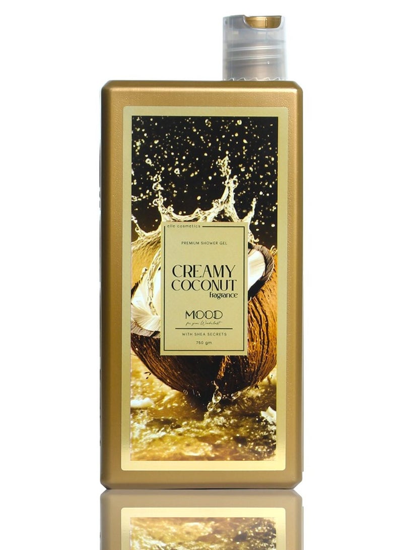 mood creamy coconut shower gel 750ml