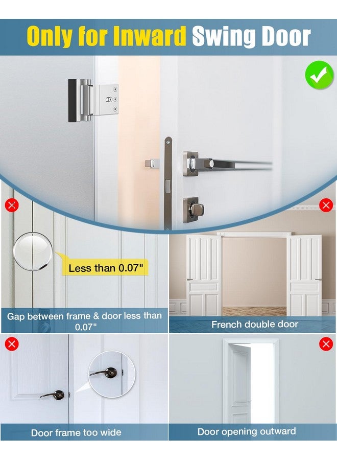 HIGHEVER Home Security Door Lock Child Proof Door Reinforcement Lock for Kids Safety Withstand 800lbs Metal Door Lock Security Front Child Safety Door Latch Lock Top High Security Door Locks for Interior Lock  - Image 2