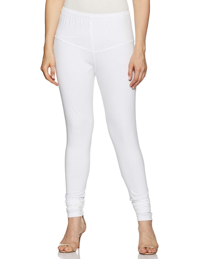 Rupa Softline Women's Slim Leggings (Sl06_White_Fs),Free Size | Rise Style: Mid Rise - Image 4