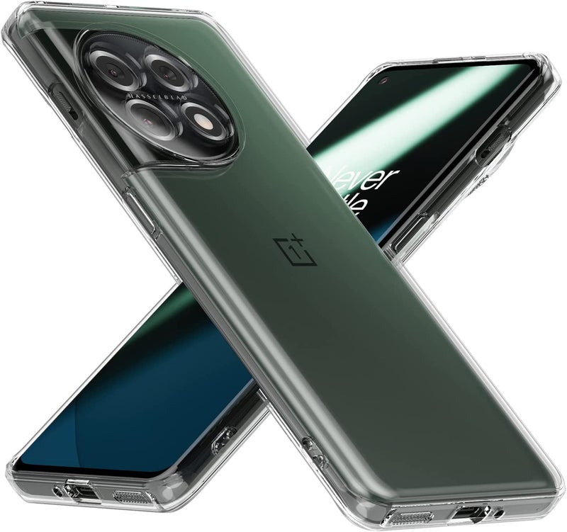 Nishtech غطاء خلفي شفاف هجين ناعم رفيع مضاد للغبار مع حماية الكاميرا لهاتف OnePlus 11R 5G متميز - Image 2