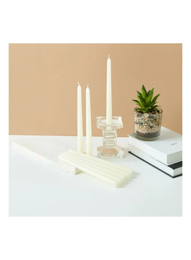 Lifestyle Unscented Taper Candle - Set of 8