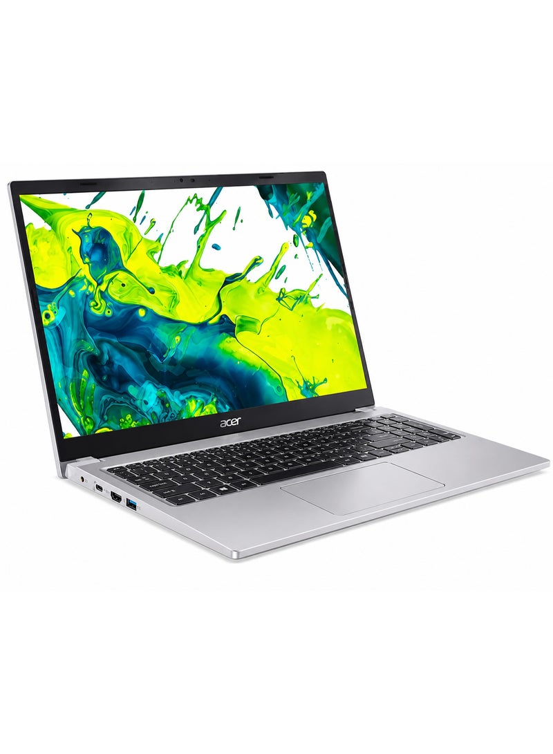 Acer Aspire Lite AL15 (Upgraded Version) Laptop With 15.6 Inch Full HD (1920x1080) Display, Intel Core 3-N350 Processor/8GB RAM DDR4/512GB SSD/ Intel Graphics/Windows 11 Pro / English/ Light Silver Light Silver - Image 2