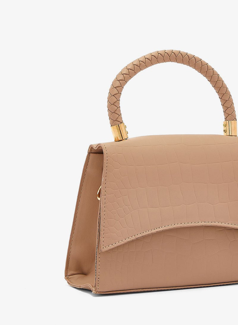 ELLA Weaved Handle Shoulder Bag - Image 3