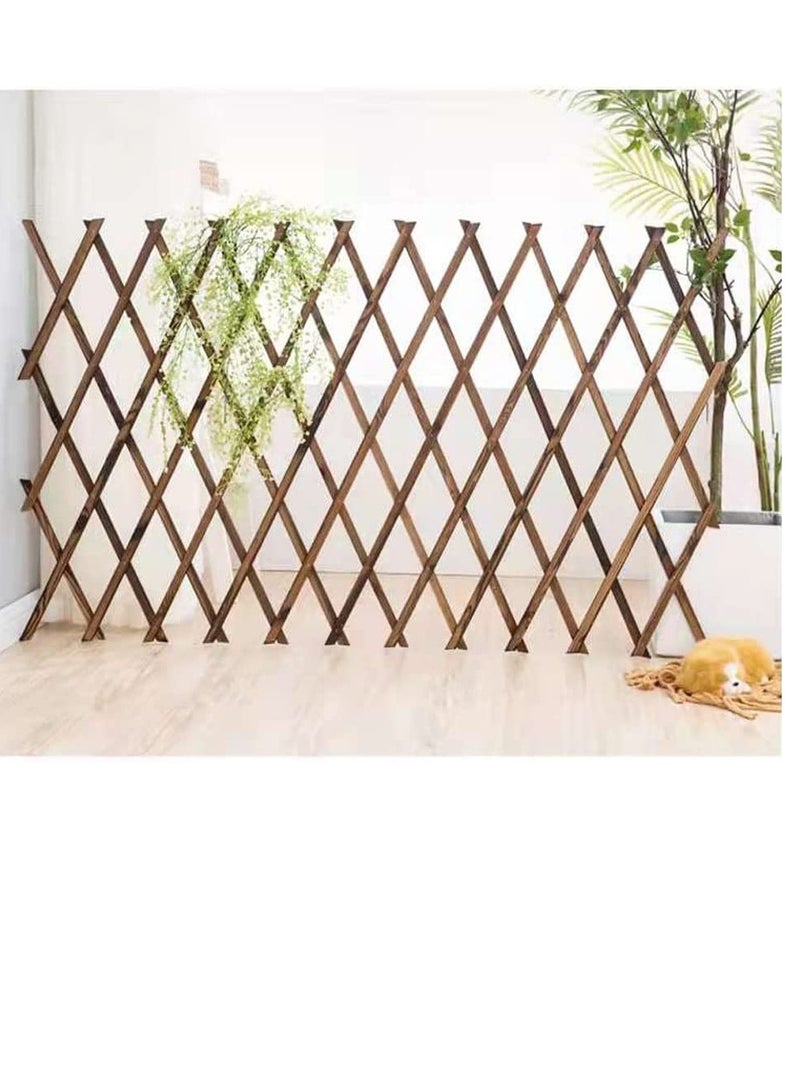 Generic 𝐅𝐅𝐃 Expandable Wooden Garden Fence - Adjustable and Portable Privacy Screen for Indoor & Outdoor Use, Durable Expanding Wooden Trellis for Climbing Plants, Patio, Yard, and Decorative Garden Barrier  - Image 4