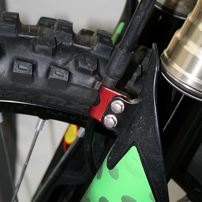 Wivplex Front Brake Line Holder Hose Clamp - Red - Image 3