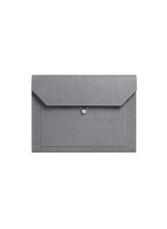 PU Leather A4 File Folder, Document Holder, 2 Pockets Portfolio Envelope Folder Case, with Elastic String 3/4 Inch Expansion, File Organizer Filing Envelope Portfolio Case for Office Stationery