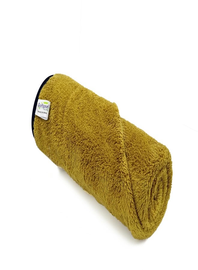 SOFTSPUN Microfiber Baby Hand & Face Towel 2 Pcs 280 GSM 40X60 Olive Green | Super Soft & Silky for Hand, Face, Body - Hypoallergenic Sensitive Skin Wipes & Washcloths - Image 2