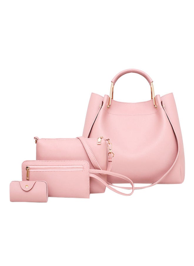 NIBEMINENT - 4-Piece Composite Bag Set Pink - Image 1