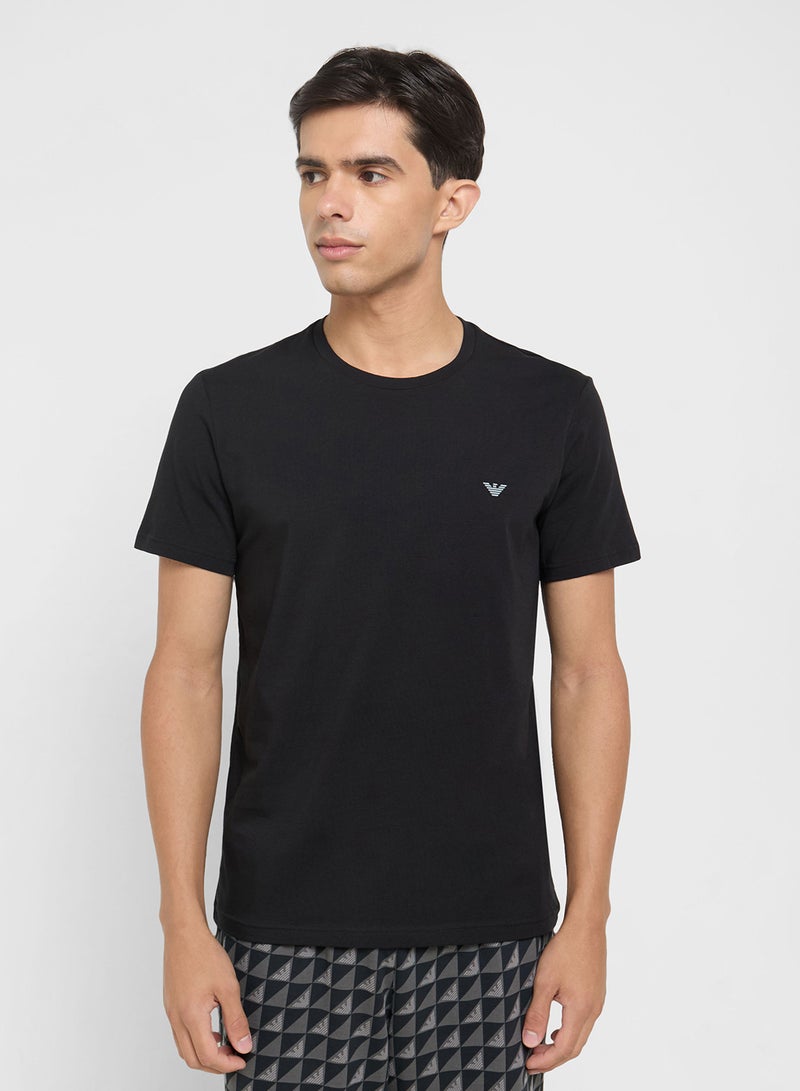 EMPORIO ARMANI 2 Pack Of Logo Crew Neck T-Shirt  - Image 3