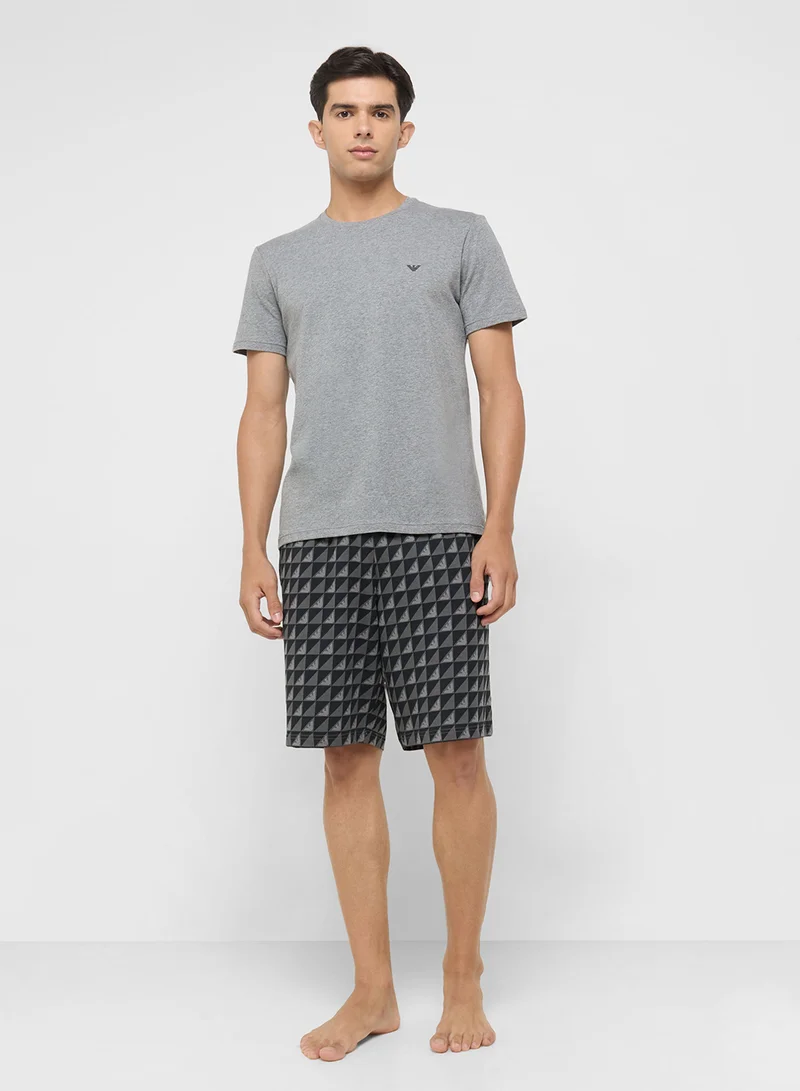 EMPORIO ARMANI 2 Pack Of Logo Crew Neck T-Shirt