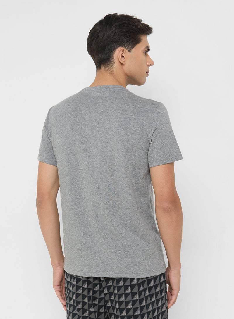 EMPORIO ARMANI 2 Pack Of Logo Crew Neck T-Shirt  - Image 4
