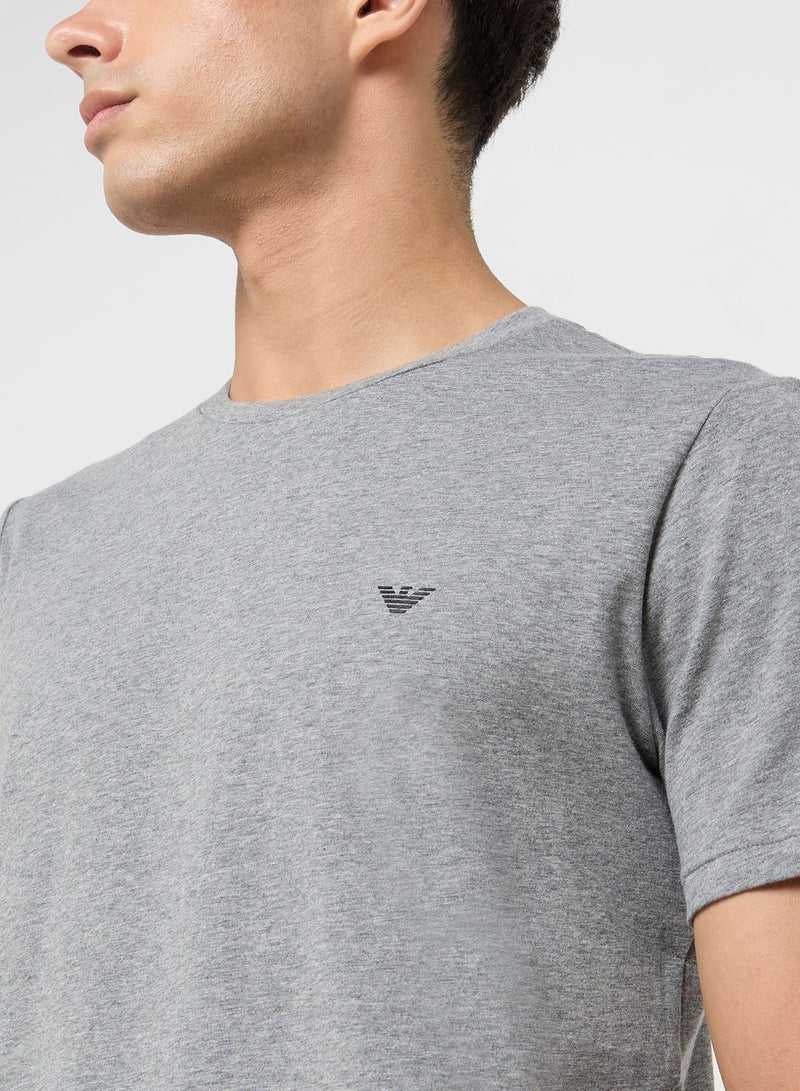 EMPORIO ARMANI 2 Pack Of Logo Crew Neck T-Shirt  - Image 5