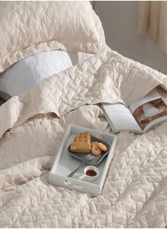 Bedsure Bedsure King Size Quilt Set - Lightweight Summer Quilt King - Beige Bedspreads King Size - Bedding Coverlets for All Seasons (Includes 1 Quilt, 2 Shams)  - Image 3