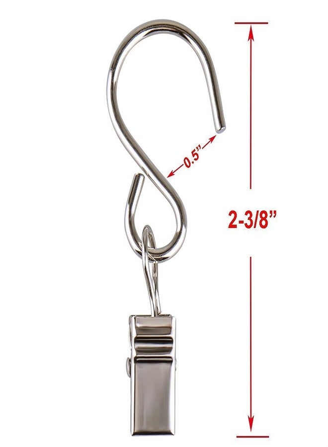 Mydio 50 Pack Stainless Steel Curtain Clip String Party Light and Outdoor Activities Wire-Party Supplies (2.4in Long) - Image 4