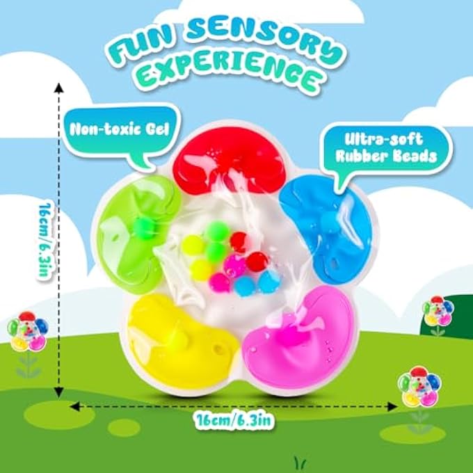 Ainiv Anti Stress Sensory Toy for Kids, Color Sorting Sensory Toys, Color Matching Educational Toys for Preschool Kids - Flower - Image 5