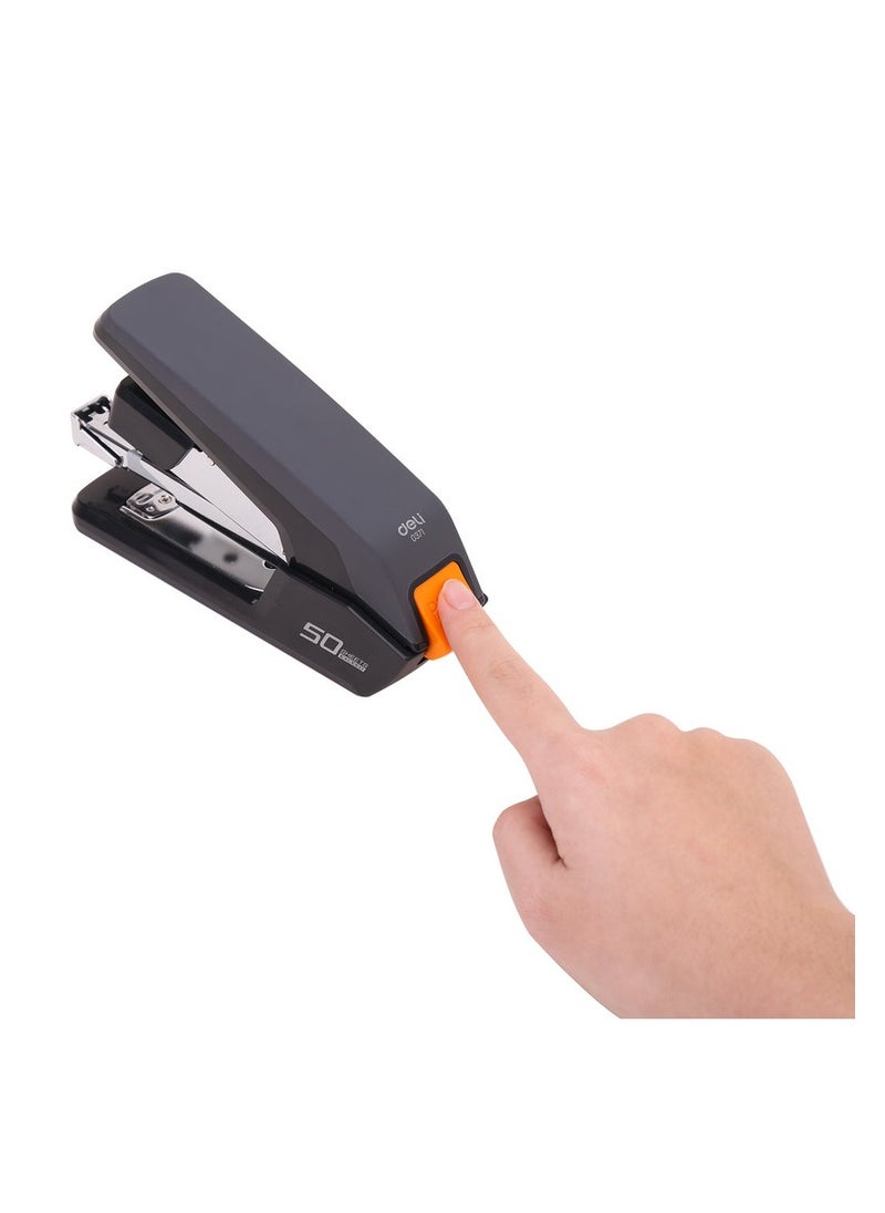Deli - Deli E0371 EXCEED Effortless Stapler for 150 Sheets Max, Compatible with 24/6 & 26/6 & 24/8 Staples, ABS Shell, SPCC Metal Pull Bar, Black - School & Office Use –1PCS/Color Box - Image 1