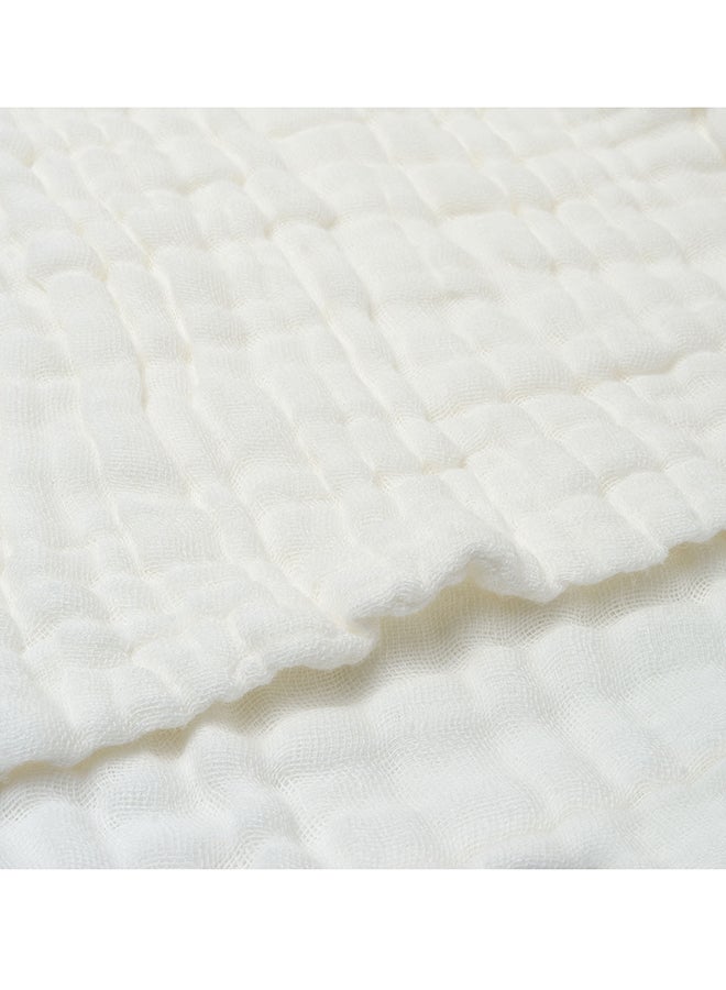 انفي بيبي مجموعة من  فوطة استحمام عضوية من الموسلين - أخضر وأبيض  سم - Image 4