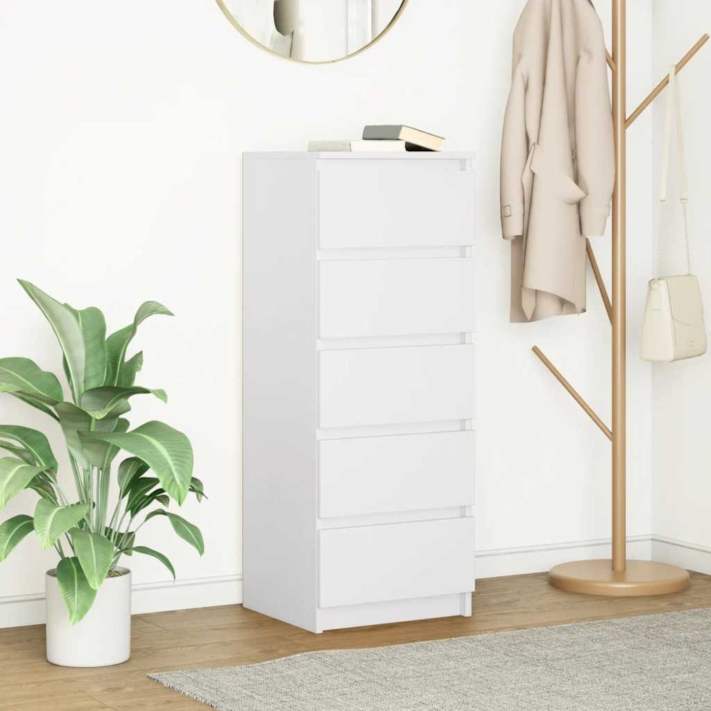 Modern MDF drawer unit - Height 110 cm - Width 36 cm - Depth 36 cm, from Furniture Store.