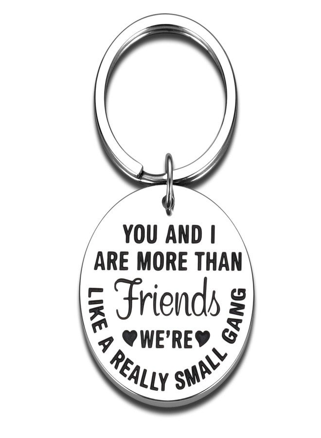 NUBARKO Funny Best Friends Christmas Gifts Ideas for Women Friendship Keychain Gift for BFF Best Friend Birthday Valentines Gifts for Women Men Coworker Teenage Girls Boys Sisters Brother Her Key Ring Sister - Image 1